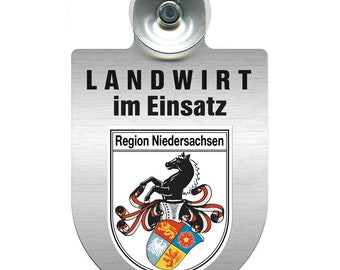 Einsatzschild Windschutzscheibe - LANDWIRT im Einsatz - Personalisierbar - 309369