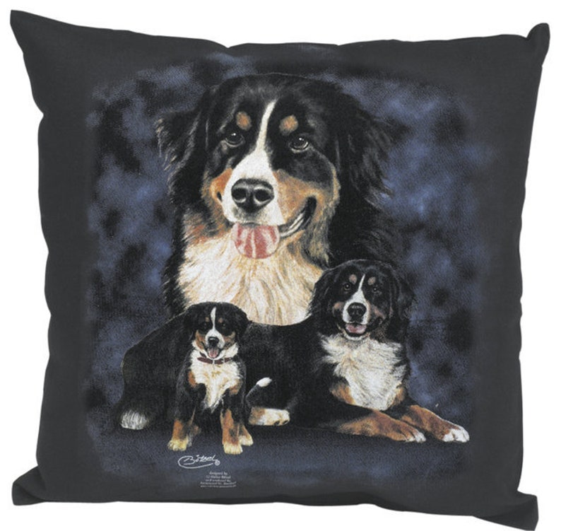 Kissen Zierkissen Dekokissen mit Print BERNER SENNENHUNDE 09269 Bild 1