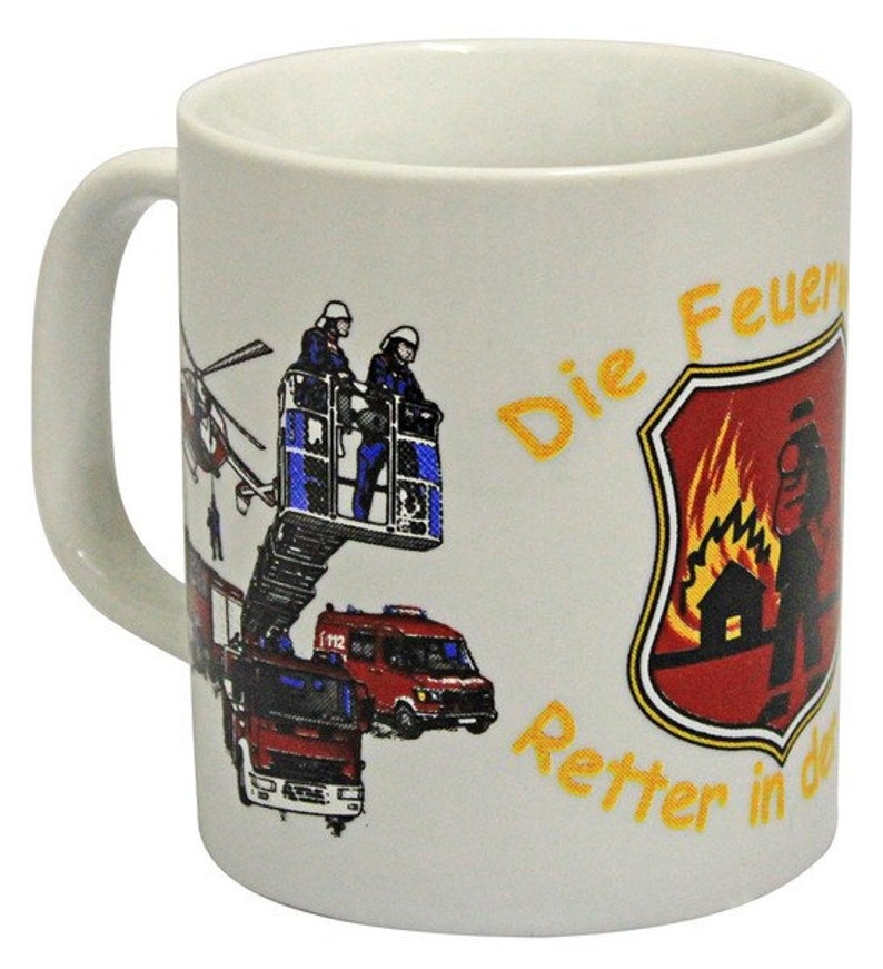 Tasse Keramik Kaffeetasse FEUERWEHR 57442 Bild 2