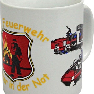 Tasse Keramik Kaffeetasse FEUERWEHR 57442 Bild 1