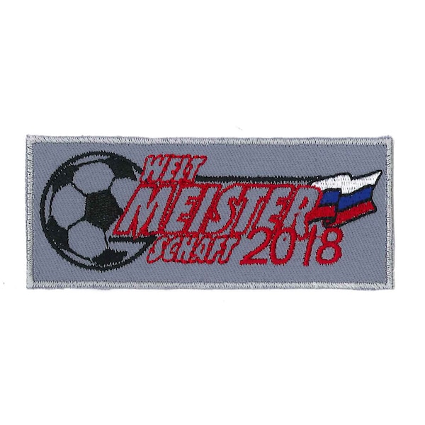 Aufnäher 10x4,2cm Fussball Weltmeisterschaft 2018