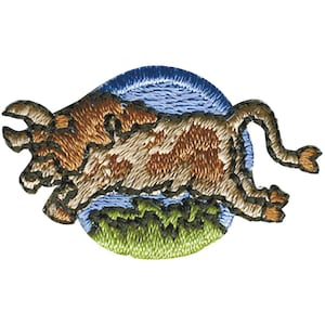 Aufnäher Patch Signet Applikation - STERNZEICHEN STIER - Gr. ca. 3 x 3 cm - 02122
