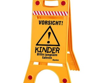 Roof warning sign - Caution! CHILDREN please drive slowly - Gr. approx. 28 x 64 cm – 308541/6