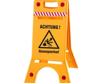 Warnaufsteller Dachaufsteller - Achtung! RÄUMUNGSVERKAUF - Gr. ca. 28 x 64 cm - 308538/4