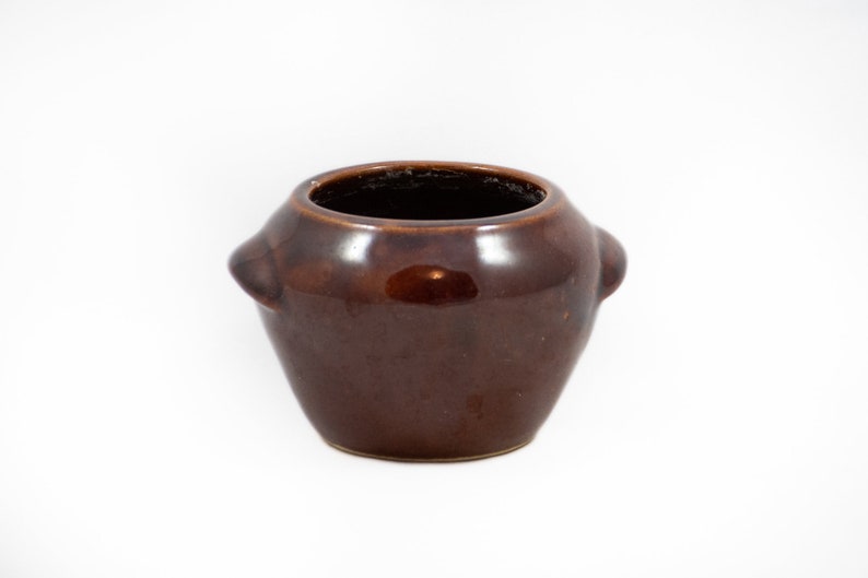 Succulent Planter Cactus Planter Vintage Brown Ceramic Planter Cachepot
