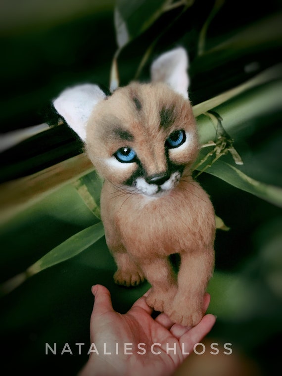 Aguja Fieltro Bebe Caracal O Gato Salvaje 27 Cm Etsy Aguja Fieltro Bebe Caracal O Gato Salvaje 27 Cm Etsy