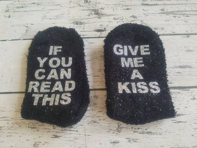 Silly Girl Fuzzy Warm Socks AnniversaryBirthday GiftDate NightGag GiftStocking Stuffer wine beer socks ladiesbaby Shower