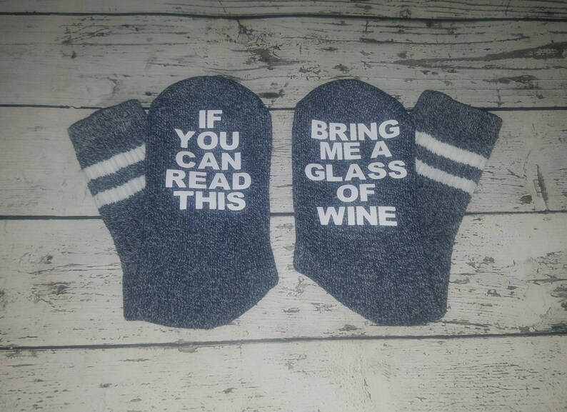 Silly Girl Fuzzy Warm Socks AnniversaryBirthday GiftDate NightGag GiftStocking Stuffer wine beer socks ladiesbaby Shower