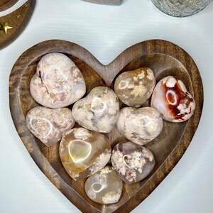 Flower Agate Heart