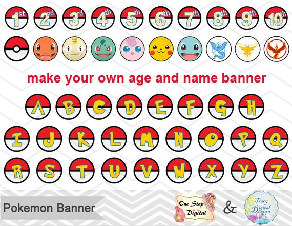 Imprimer Pokemon Banniere Banniere Fete Danniversaire Etsy Imprimer Pokemon Banniere Banniere Fete Danniversaire Etsy