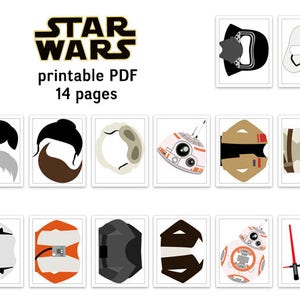NEW Printable Star Wars Photo Booth Props Star Wars Party | Etsy