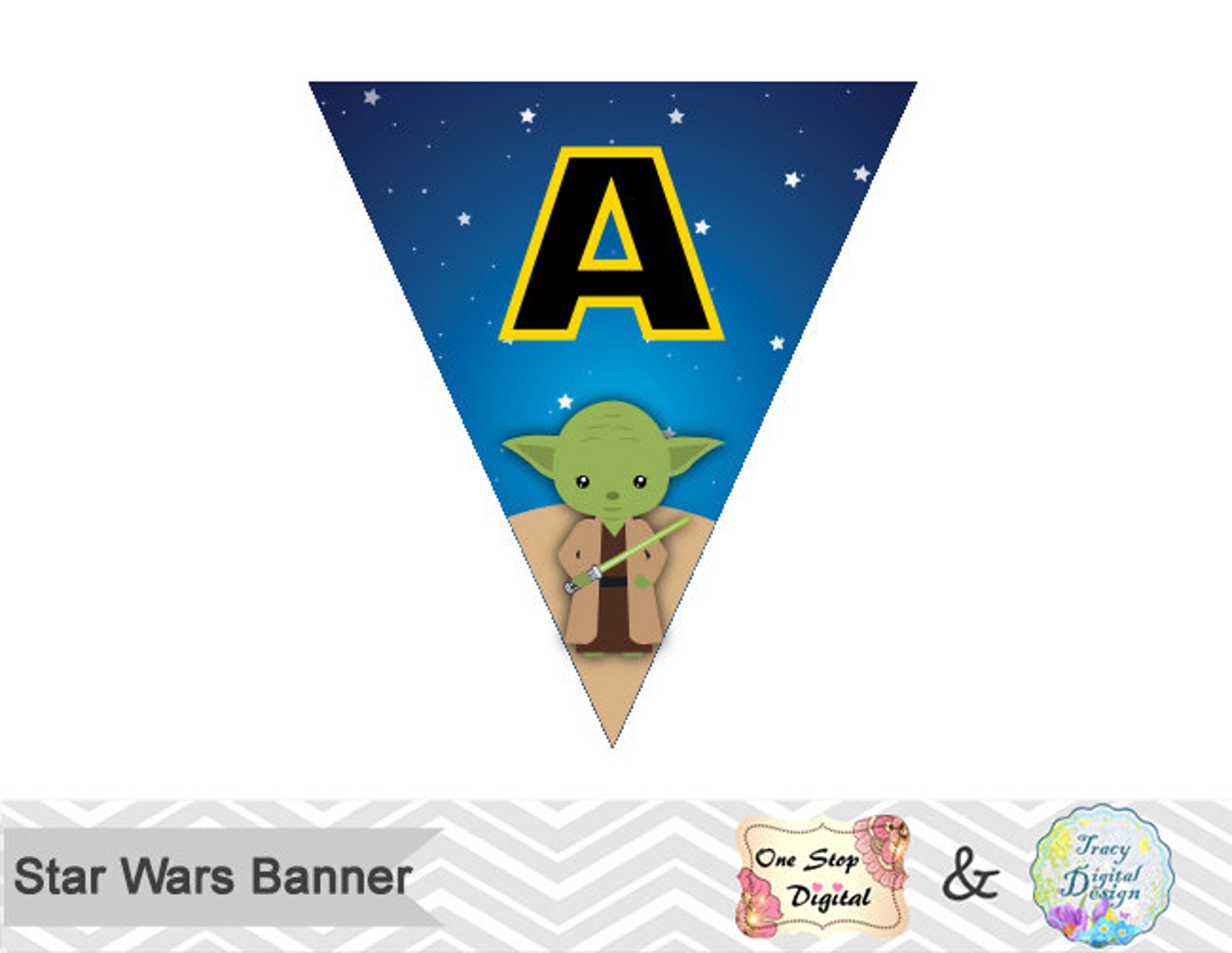 Printable Star Wars Banner Star Wars Birthday Party Banner | Etsy