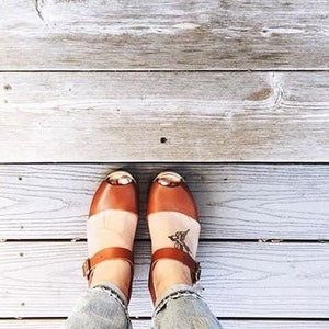 Swedish Clogs Highwood Open Toe Tan Leather by Lotta from Stockholm / Wooden Clogs / High Heel / Shoes / Clogs / lottafromstockholm