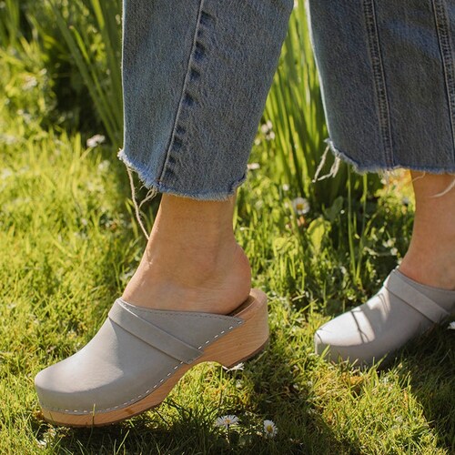 Swedish Clogs Sweden Classic Blue PU Leather by Lotta From Etsy