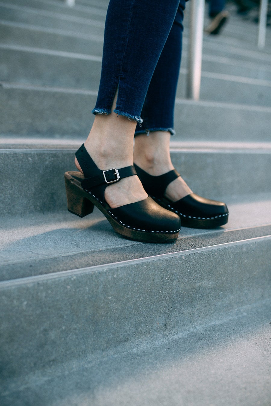 Swedish Clogs Highwood Black Leather by Lotta From Stockholm / - Etsy