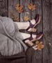 Swedish Clogs Sweden Highwood Aubergine Leather by Lotta from Stockholm / Wooden Clogs / High Heel Shoes / lottafromstockholm 