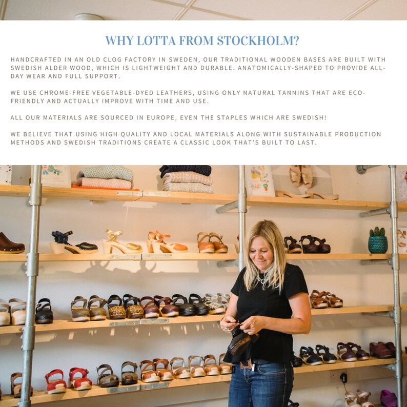 Swedish Clogs Highwood Leopard Brown Base Sole Leather by Lotta from Stockholm Wooden Clogs Summer Sandals High Heel Shoes