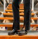 Swedish Clogs Classic Black Leather by Lotta from Stockholm / Wooden Clogs / Handmade / Mules / Low Heel / Sweden / lottafromstockholm 