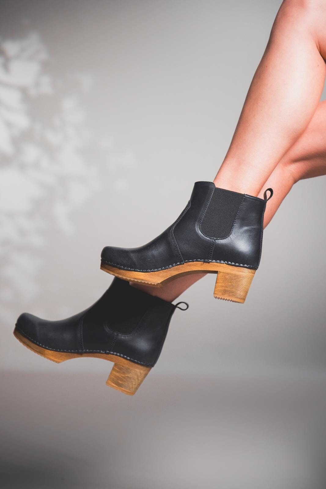 Wooden Heel Boots - Etsy Wooden Heel Boots - Etsy