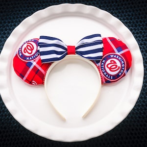 Nationals Baseball, MLB Ears, Mickey Sports Ears, Washington DC Nationals, Baseball Ears, Mickey Ears Headband, Minnie Ears, Disney Ears