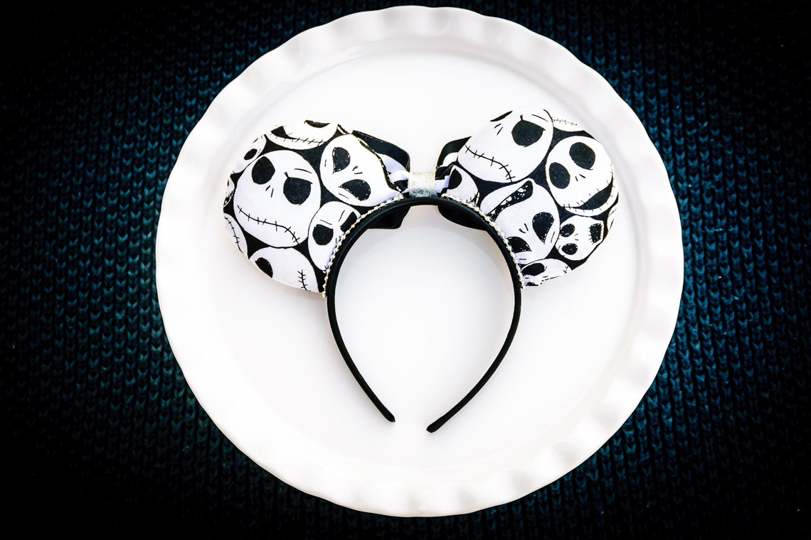 Jack Skellington Halloween Ears Disney Ears Mickey's Etsy