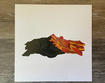 Bright Side - mountain art, alpenglow