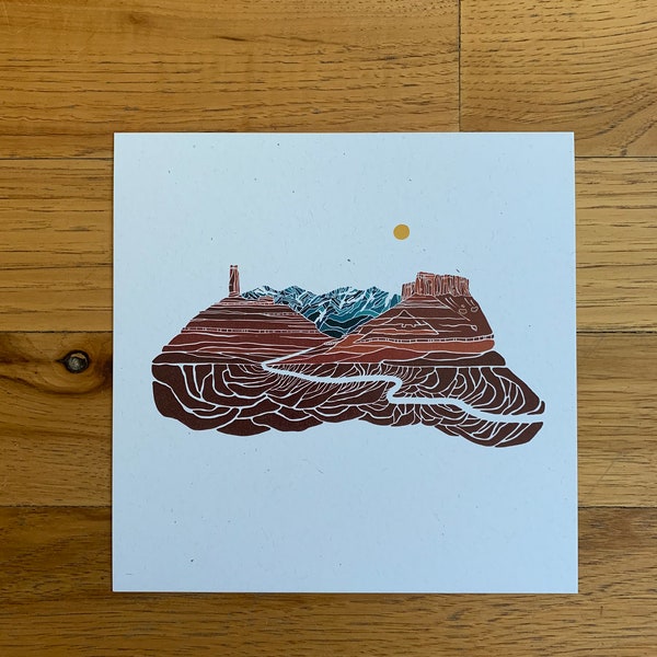 Kokopelli - Wüsten Kunst Erdfarben Moab