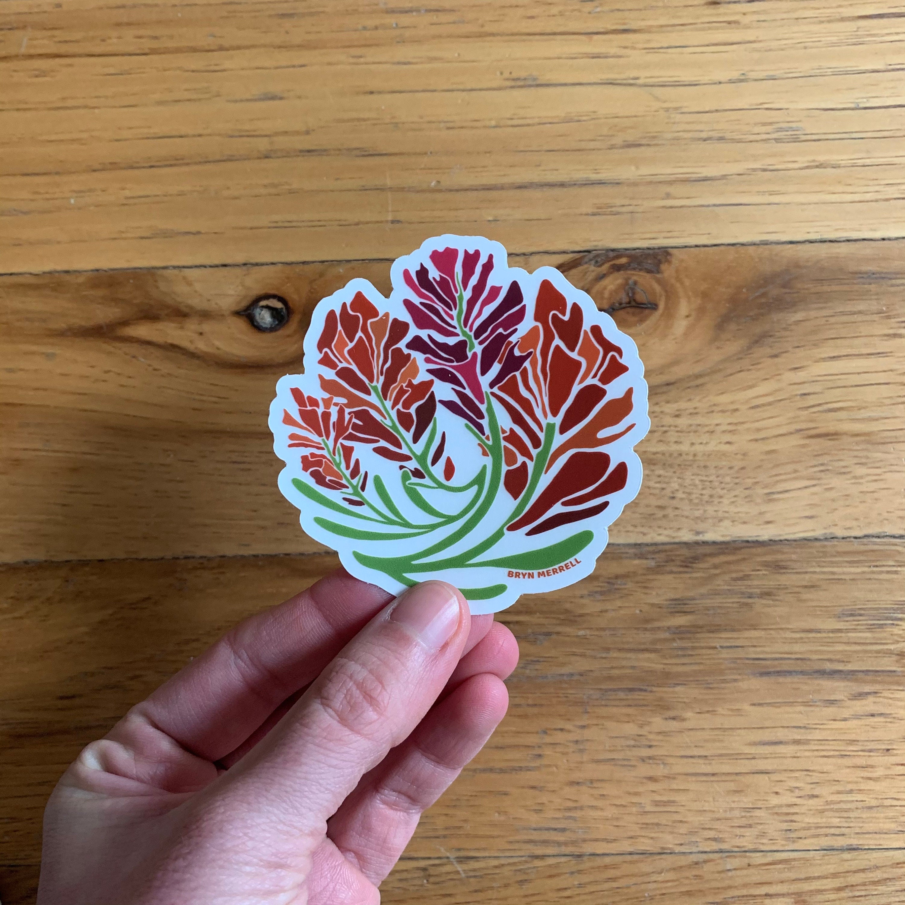 Paintbrush Sticker Etsy