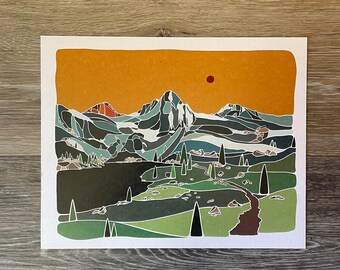 PCT - minimalist art, mountain, rae lakes, kings canyon