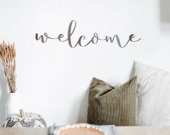 Welcome Script Wall Decor