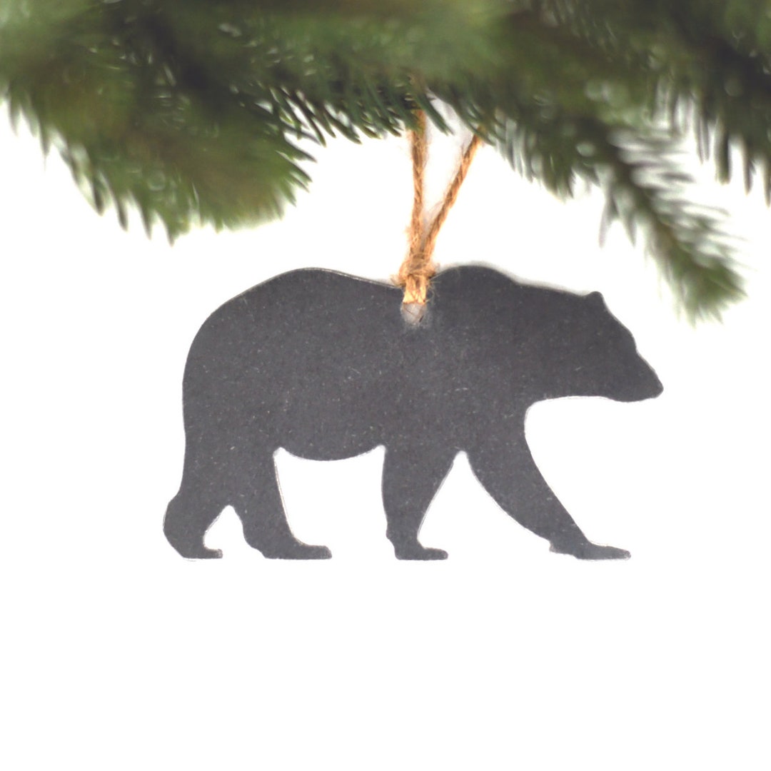 Bear Ornament: Grizzly Bear Black Bear Wild Animal Ornament Woodland ...