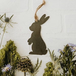 Bunny Rabbit Easter Ornament: Cute Bunny For Easter, Modern Easter Decor, Basket Stuffer, Basket Topper, Easter Card Stuffer, Easter Gift