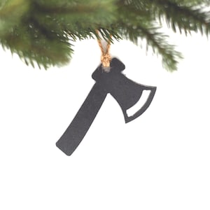 Axe Ornament: Grizzly Man Lumber Jack Ornament Cabin Ornament Outdoor Camping Axe Throwing Adventure Axe Throw Memory