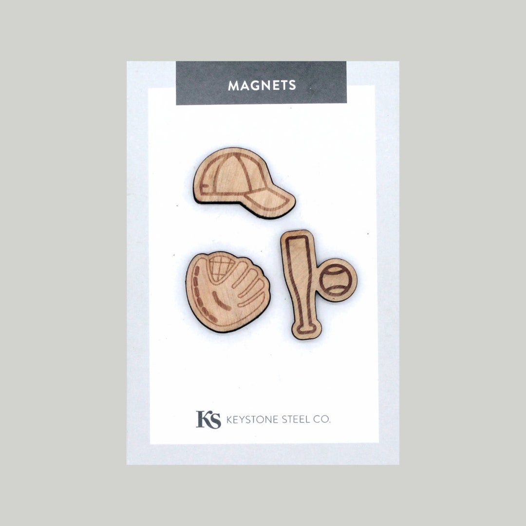 Baseball Sport Magnet Pack of 3: Baseball Magnet Pack Sports Gifts ...