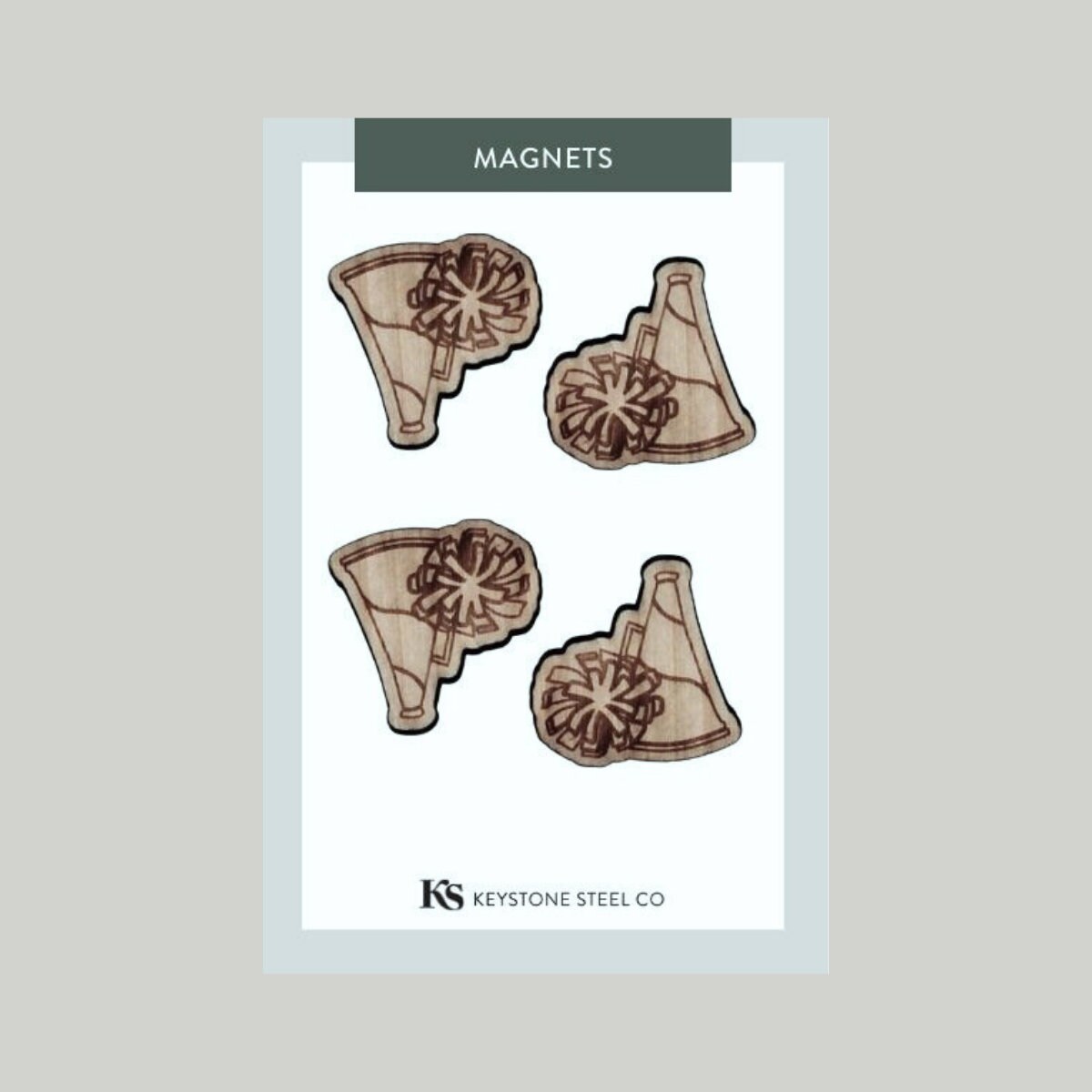 Cheerleader Sport Magnet Pack of 4: Gift for Cheer Squad Cheerleader ...