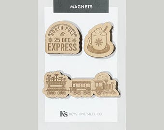 Imanes North Pole Express, paquete de 3