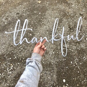 Thankful Script Wall Decor - Etsy