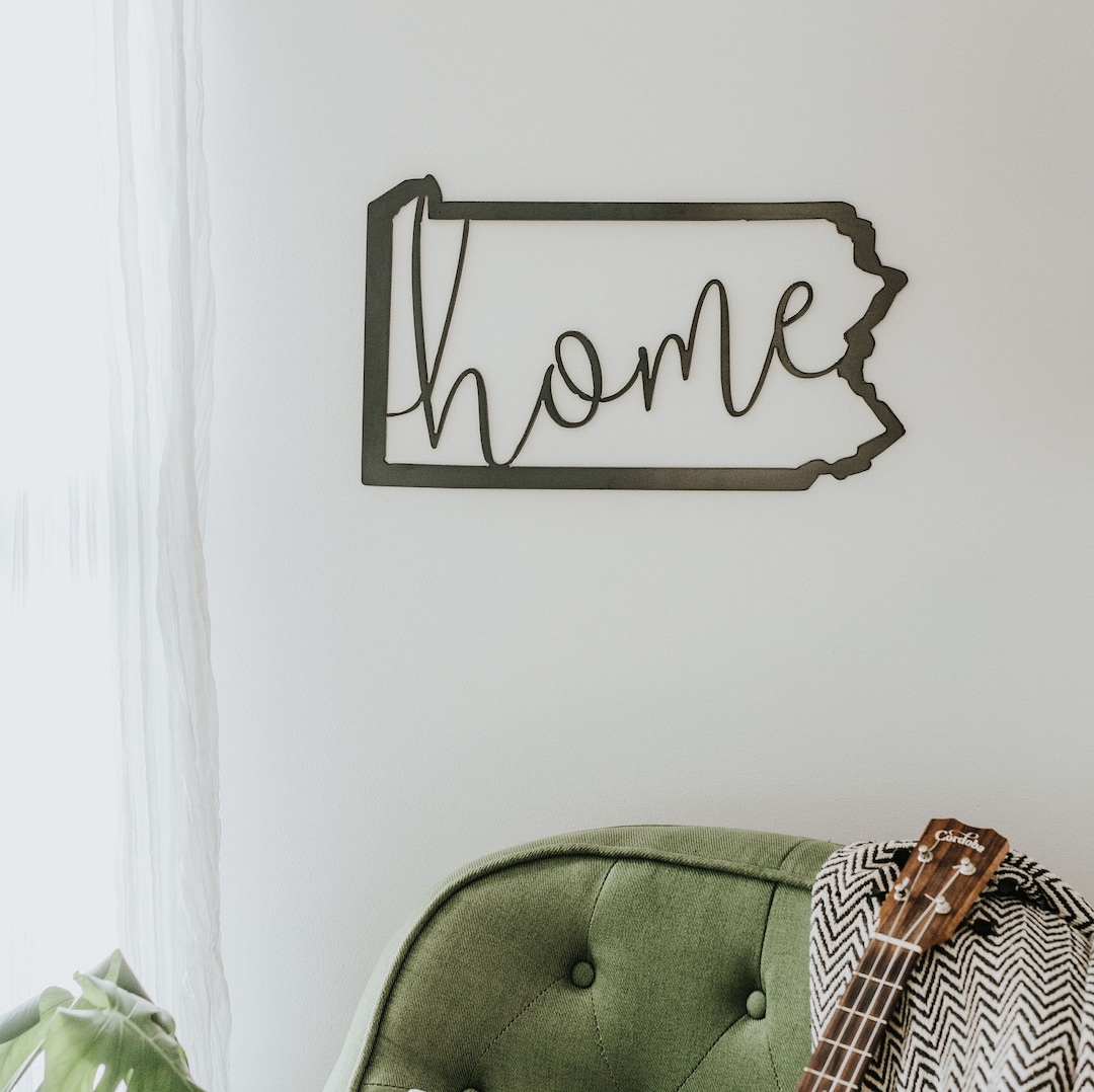 Pennsylvania Home Script Wall Decor - Etsy