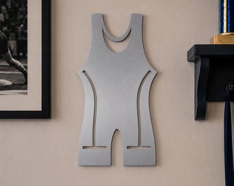 Decoración de pared con camiseta de lucha libre
