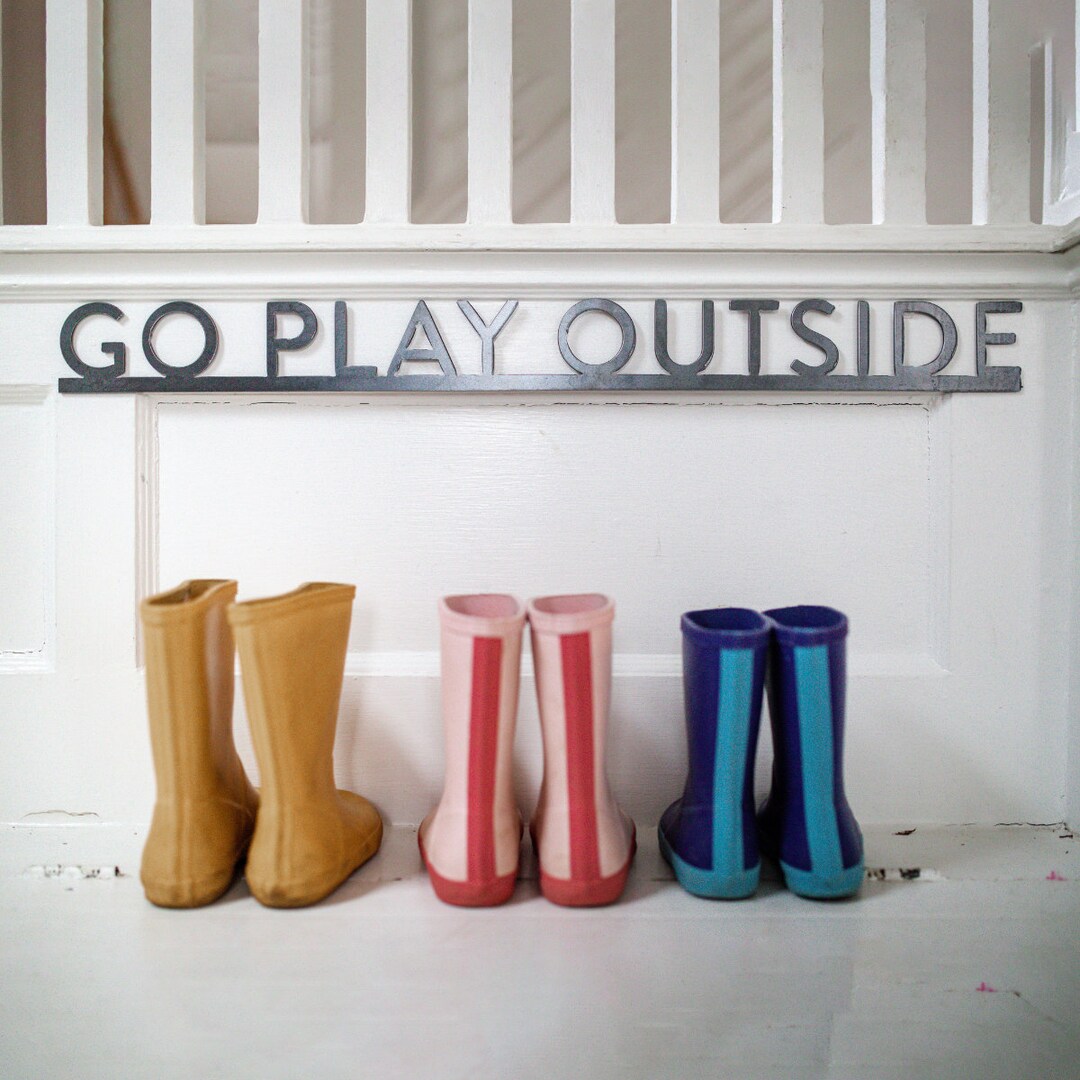 Go Play Outside BAR Wall Decor Etsy
