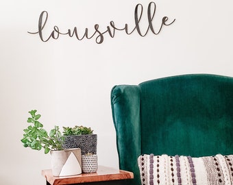 Louisville Script Wall Decor