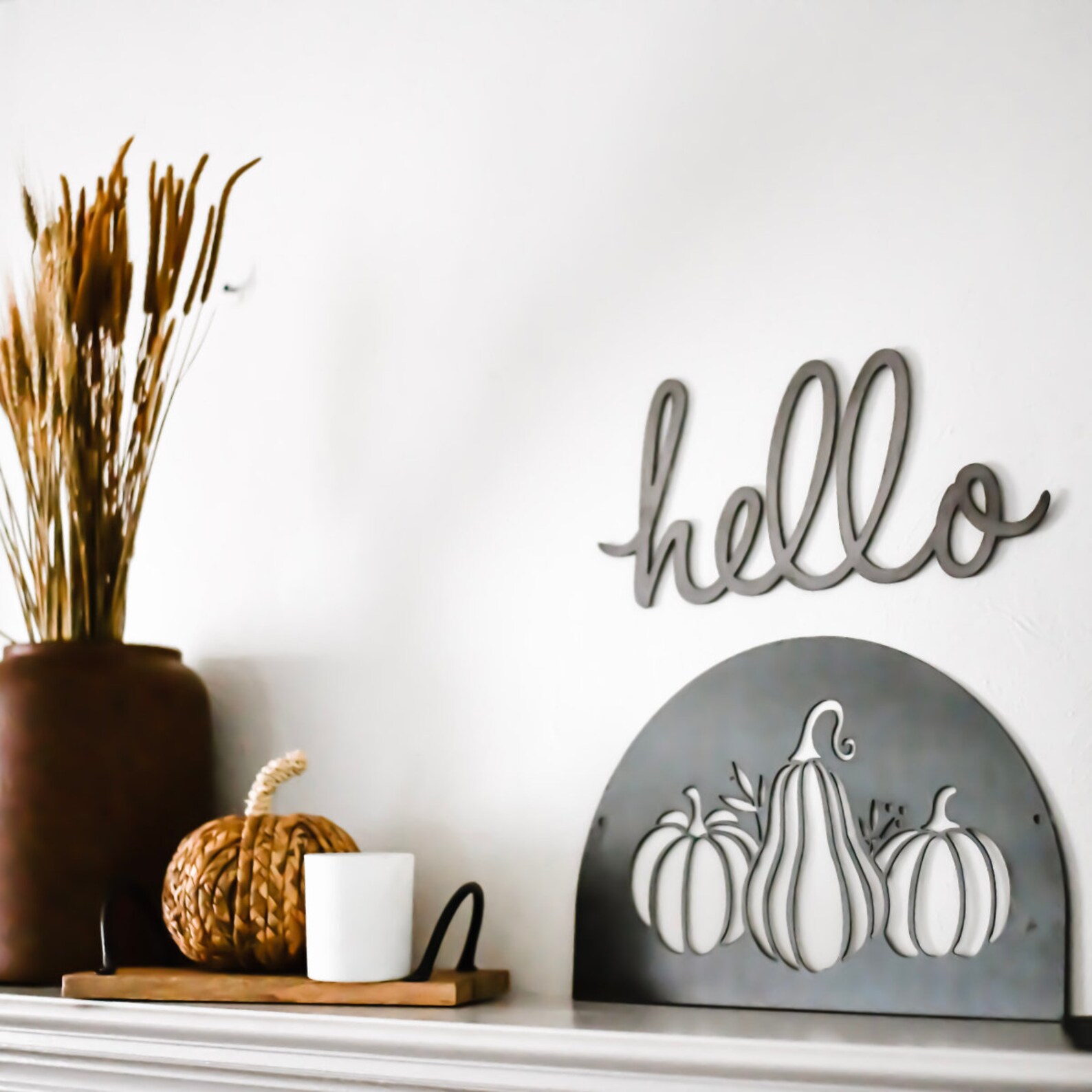 Hello Script Wall Decor - Etsy