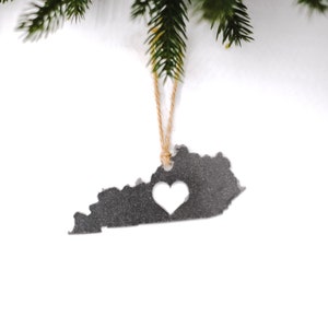 Kentucky Heart Ornament: Kentucky State Ornament Kentucky Home KY State of Kentucky Louisville