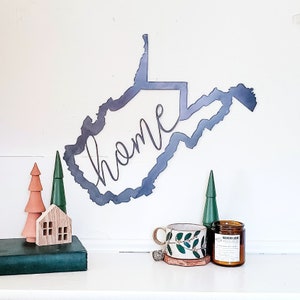 West Virginia Steel Wall Decor