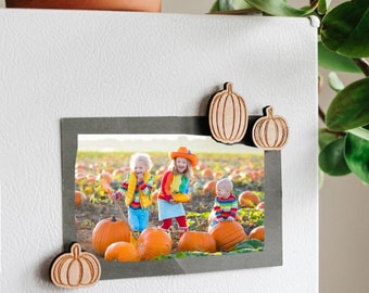 Pumpkins Magnet Pack of 3: Cute Autumn Pumpkin Magnets for Thanksgiving and Halloween Pumpkin Patch Jack-o-Lantern