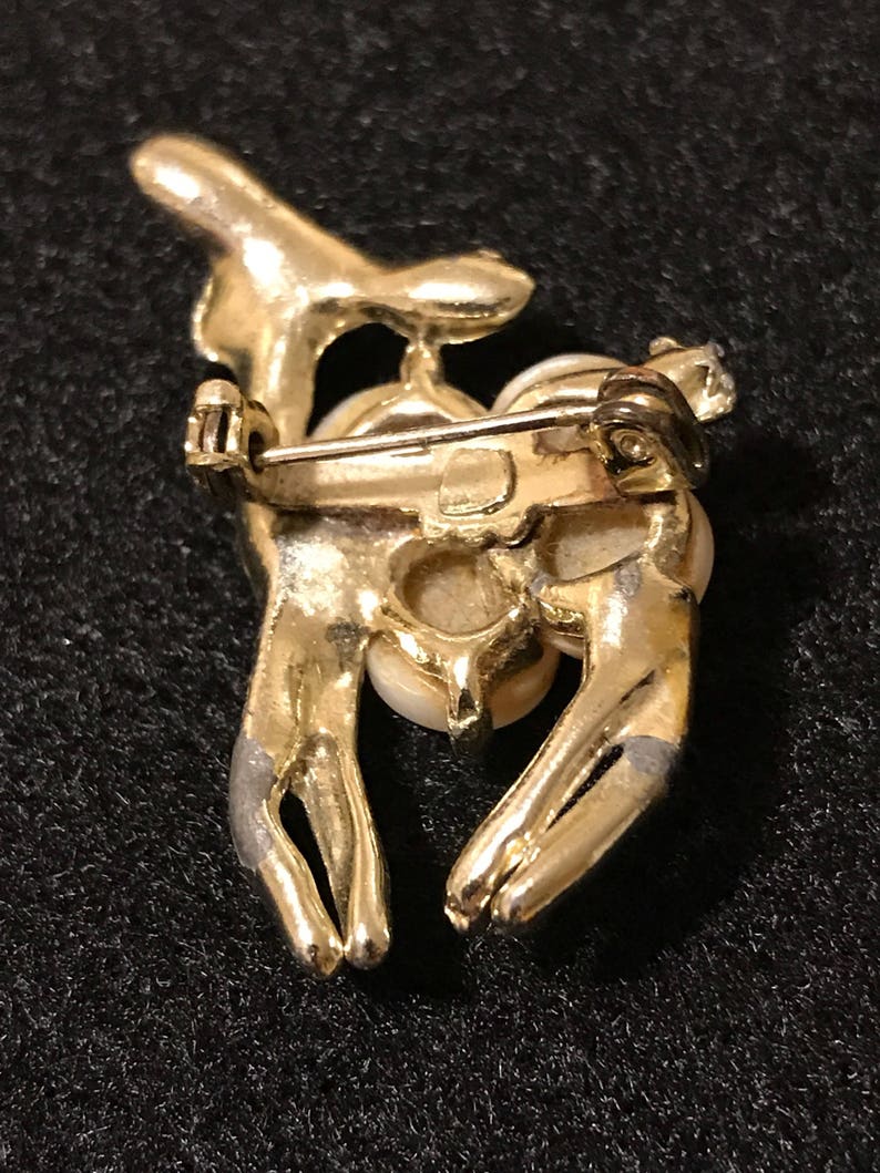 Festive Deer Brooch