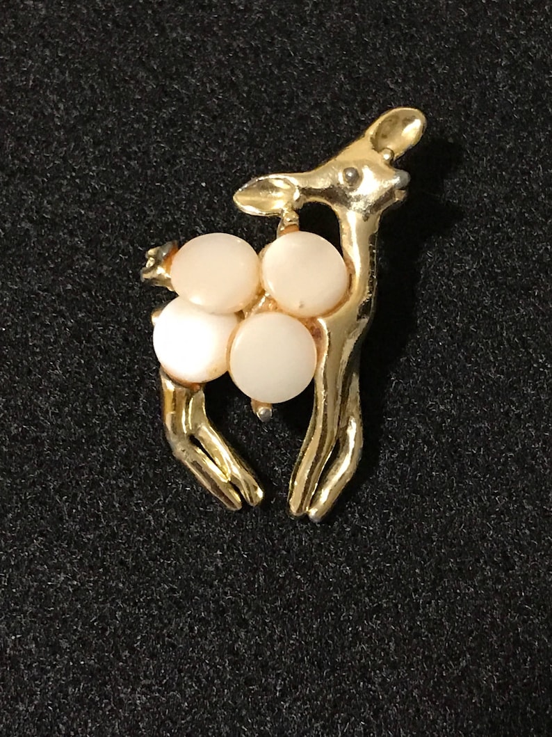 Festive Deer Brooch