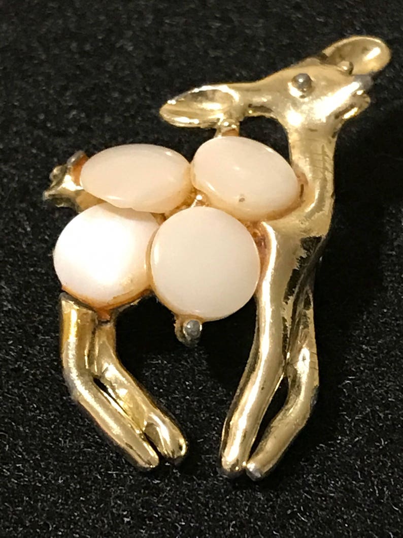 Festive Deer Brooch