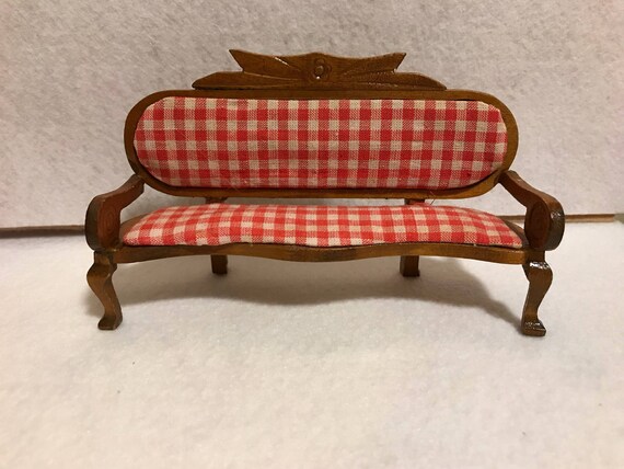 miniature dollhouse sofa