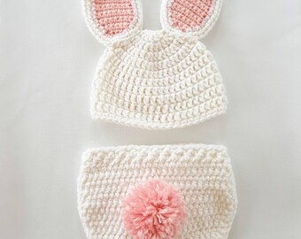 crochet bunny baby outfit